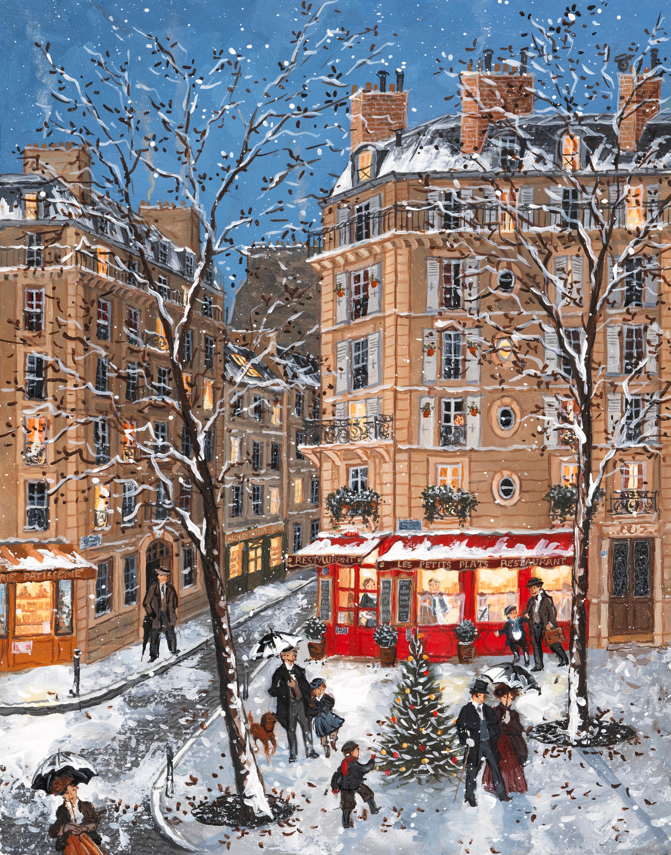 24 Decembre - Painting by Fabienne Delacroix