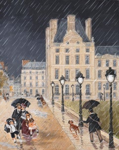 Averse sur le Pavillon Marsan