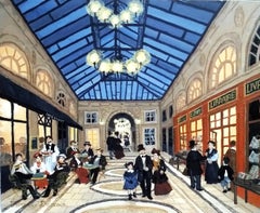 Galerie Vivienne, acrylic painting on board