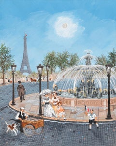 la Tour Eiffel y la Place de la Concorde