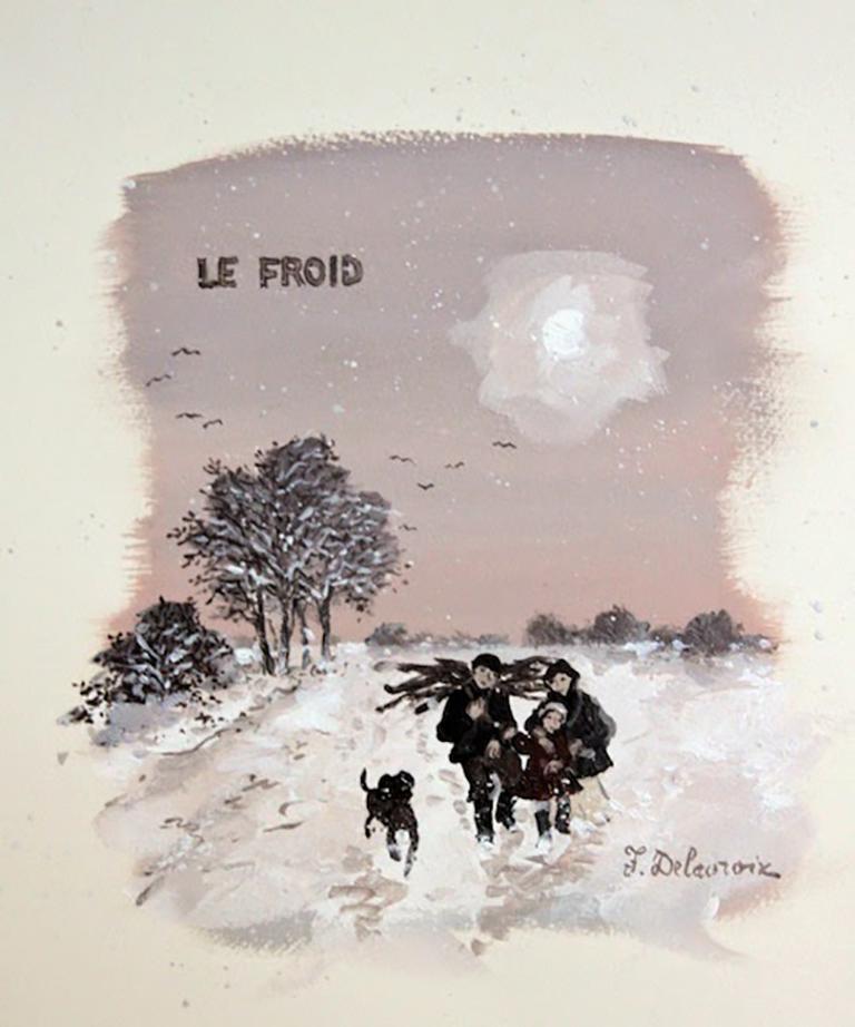 Le Froid - Painting by Fabienne Delacroix