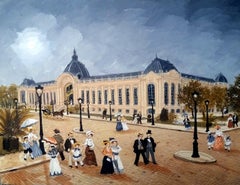 Petit Palais, acrylic painting on board 