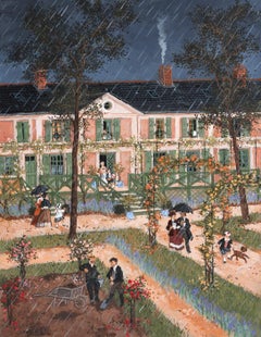 Fabienne Delacroix - Pluie de printemps a Giverny Pluie de printemps a Giverny