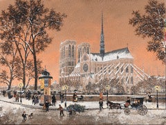 Premiers Flocons sur Notre Dame
