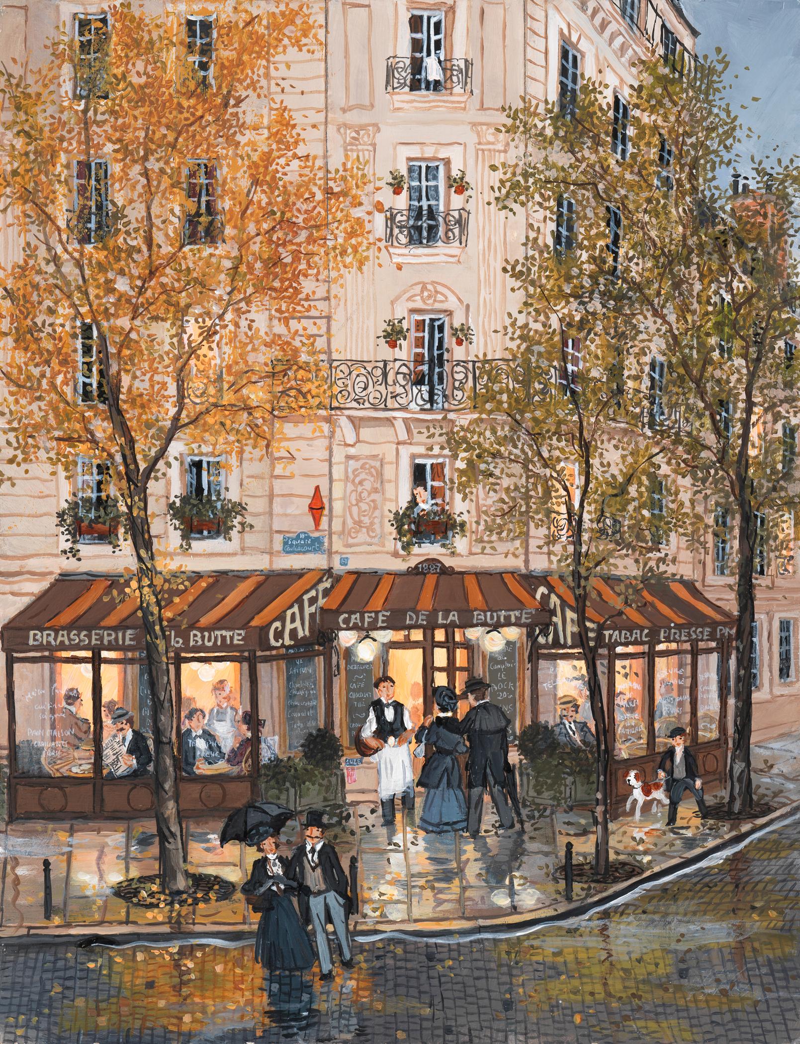 Quand vient l'automne - Painting by Fabienne Delacroix