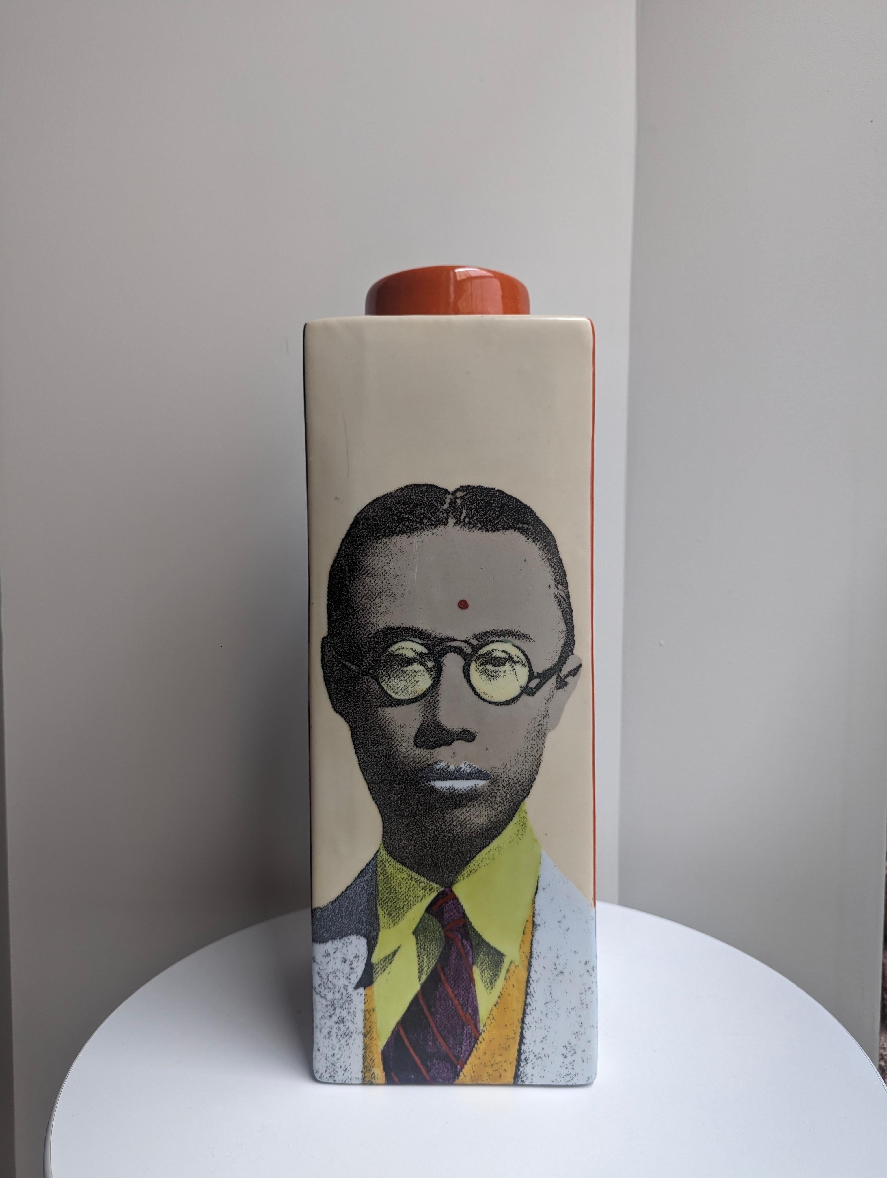 Fabienne Jouvin Large Ceramic Lidded Vessel Pu Yi In Good Condition For Sale In Lynn, MA