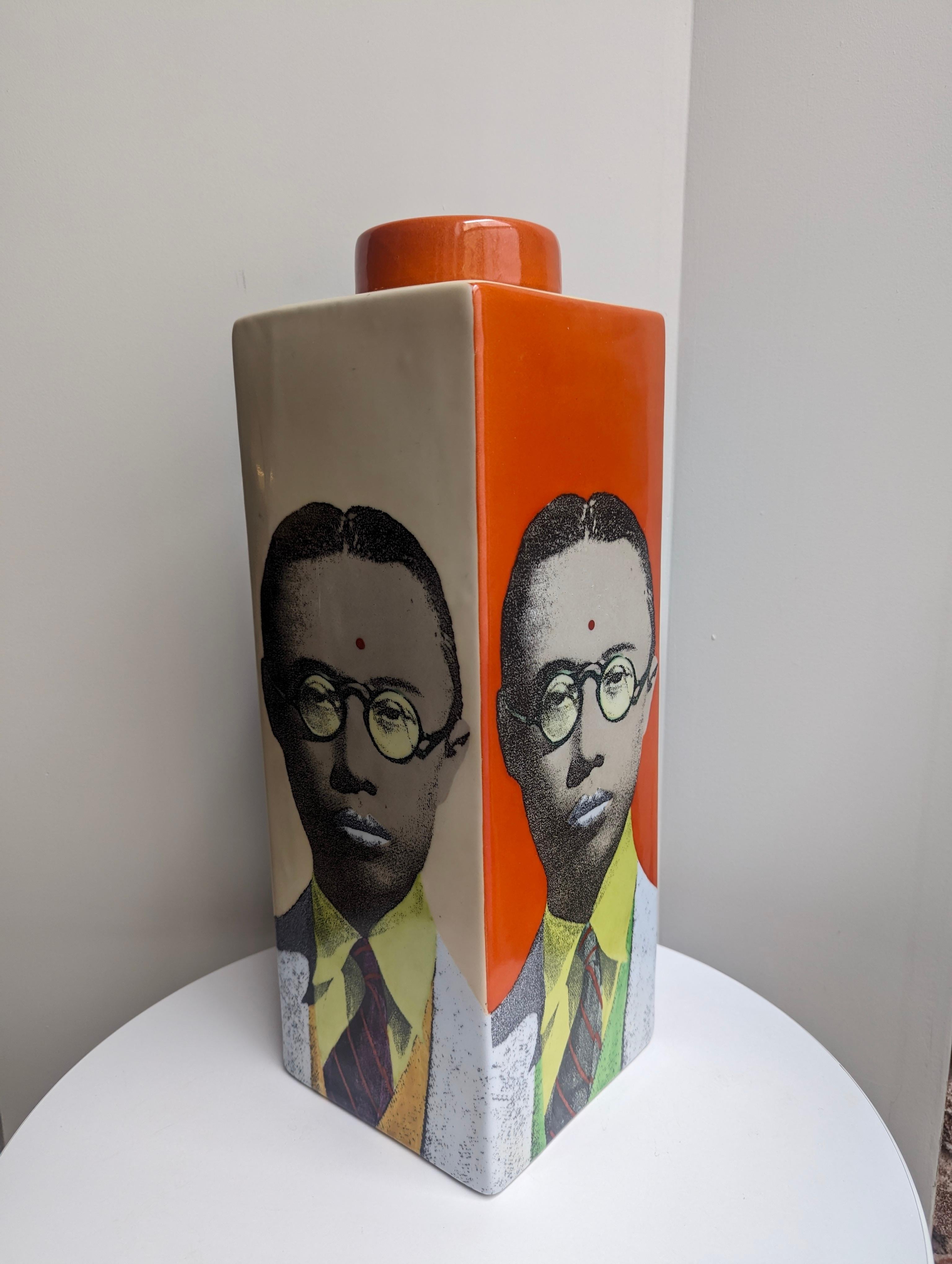Fabienne Jouvin Large Ceramic Lidded Vessel Pu Yi For Sale 2