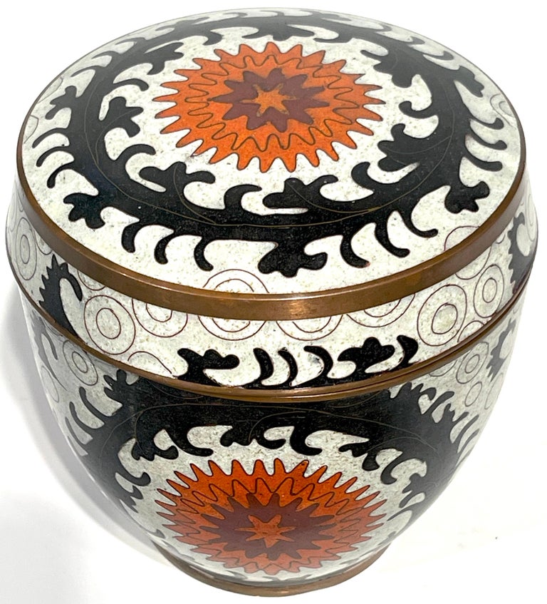 アンティーク雑貨 junjun Fabienne Jouvin-Paris Cloisonne 'Ouzbek' Box, Circa 1980s