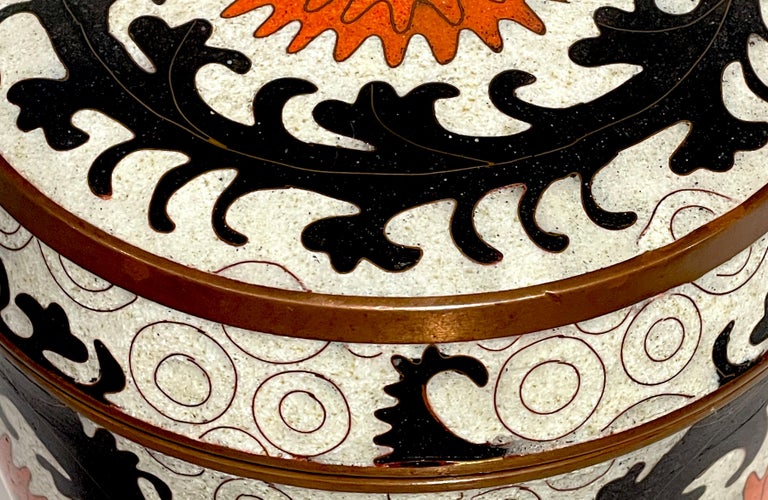アンティーク雑貨 junjun Fabienne Jouvin-Paris Cloisonne 'Ouzbek' Box, Circa 1980s