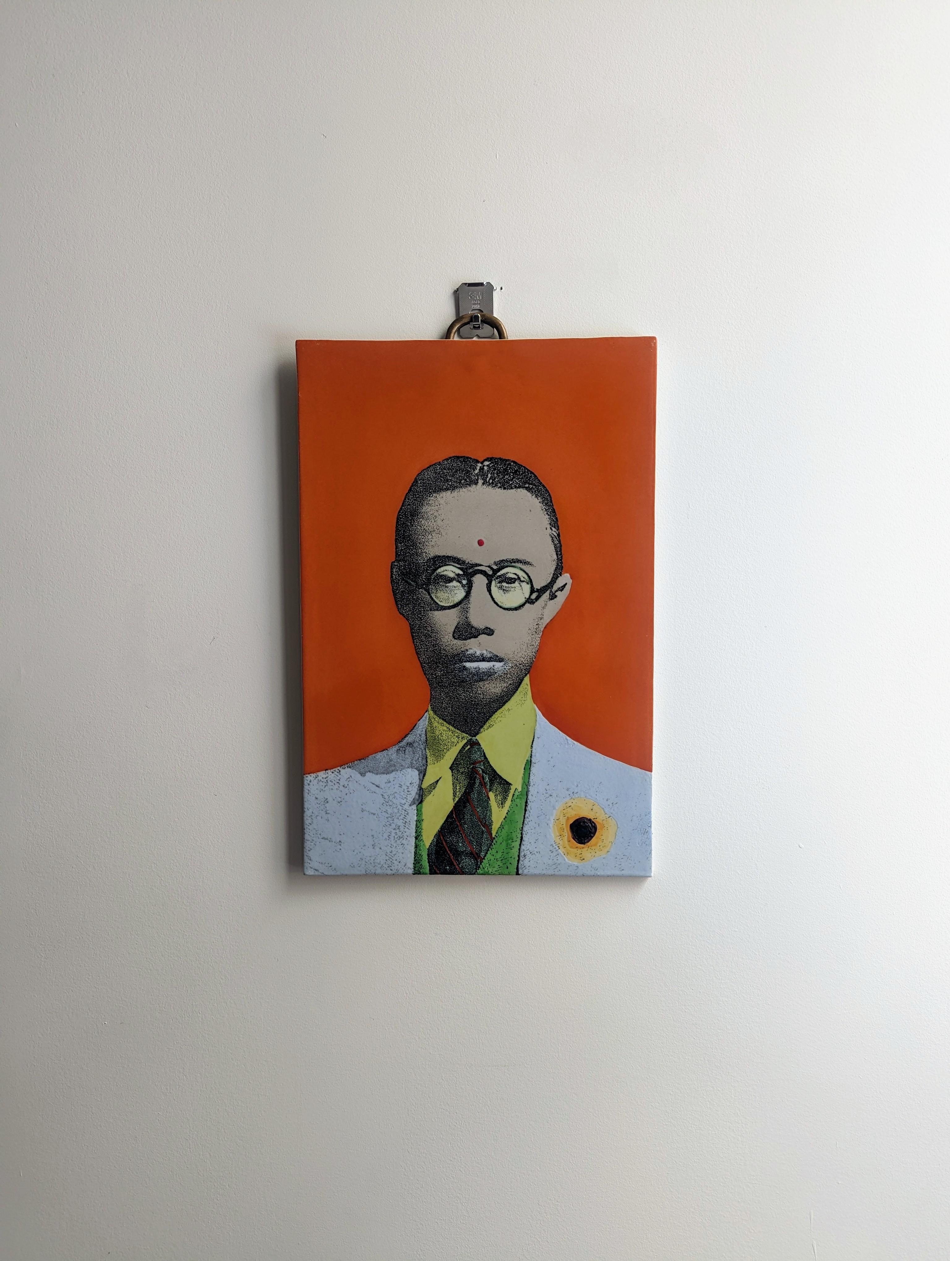Fabienne Jouvin Pop Art Pu Yi Wall Tile Art (pair) For Sale 4