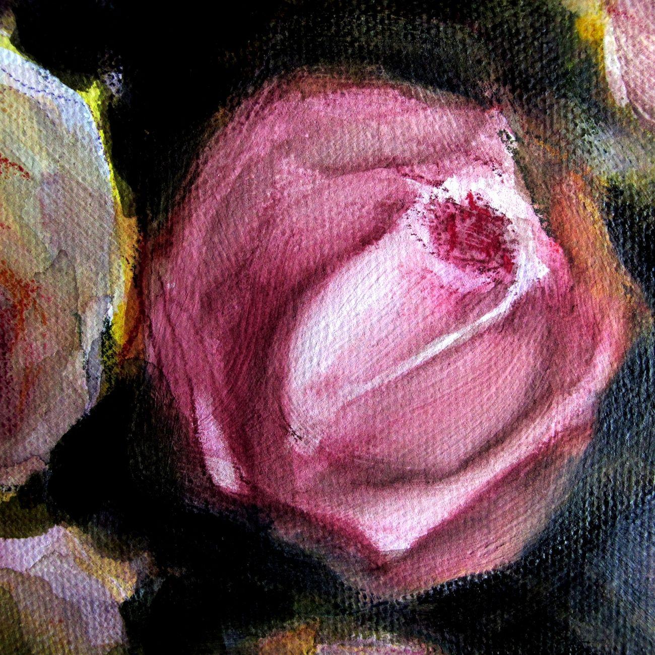 Bunch of roses, Painting, Acrylic on Canvas 2