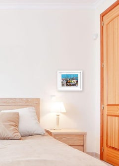 Belonging to the Sea - Original Colorful Energetic Figurative Landscape Artwork