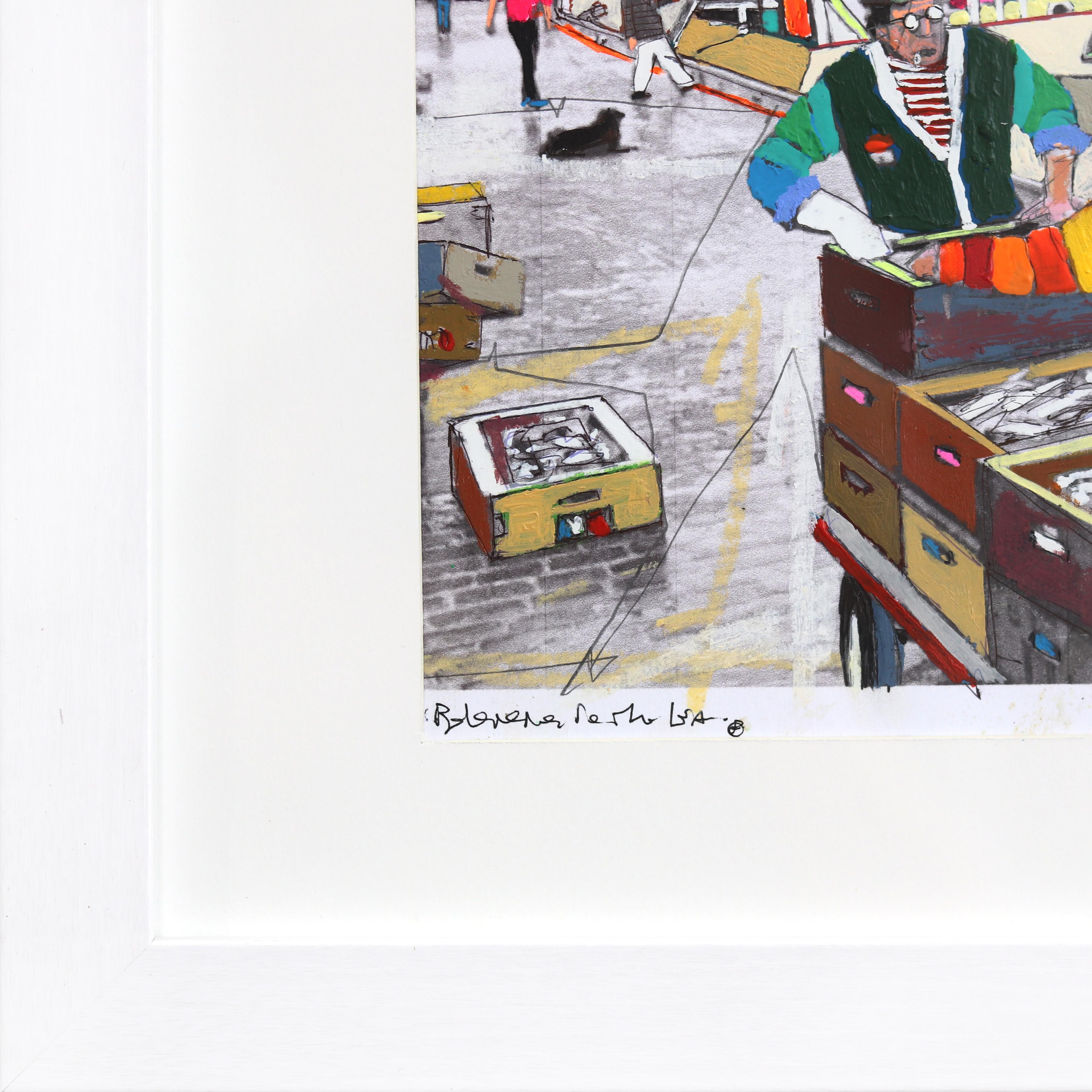 Belonging to the Sea - Original farbenfrohes energetisches figuratives Landschaftskunstwerk im Angebot 2