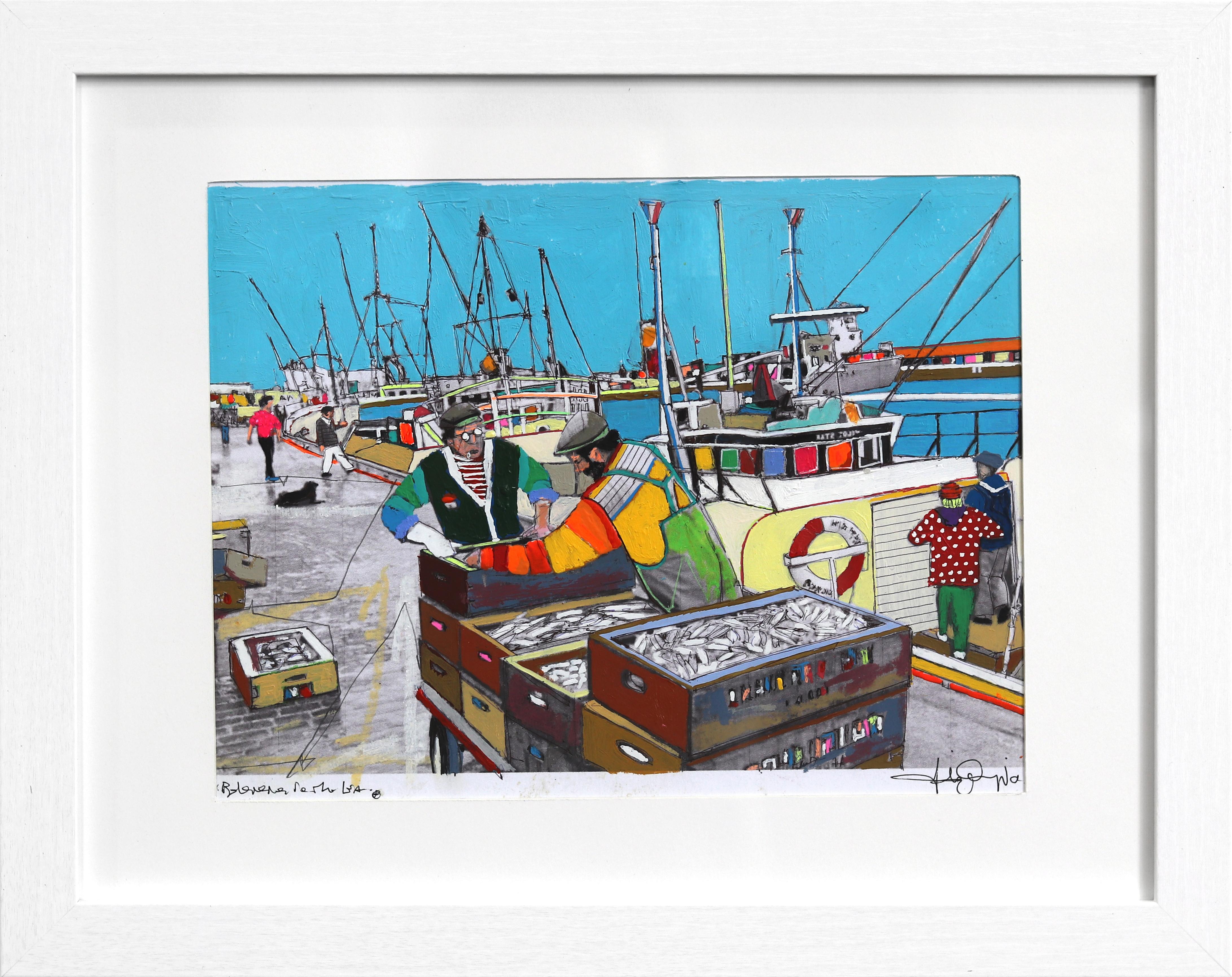 Pertenecer al Mar - Obra de Arte Original Paisaje Figurativo Energético y Colorido