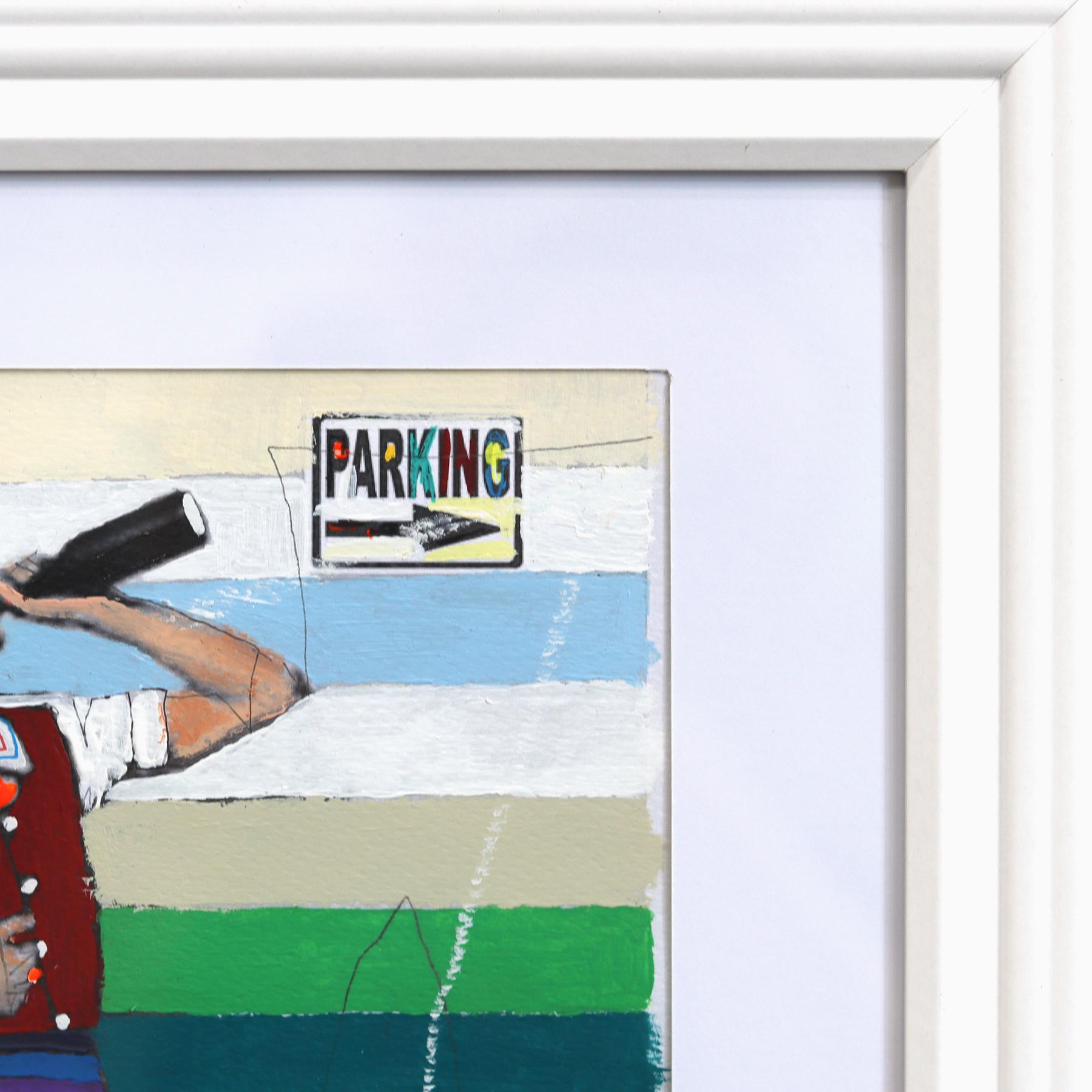 Empowering #20 - Original bunte schrulligen Frauen figurative gemischte Medien Kunstwerk im Angebot 2