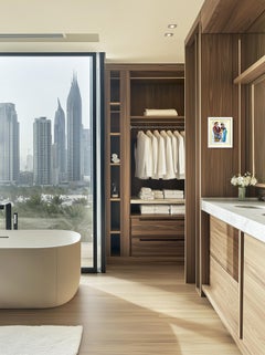 Experience - Original Colorful Quirky Figurative Mixed Media Framed Artwork