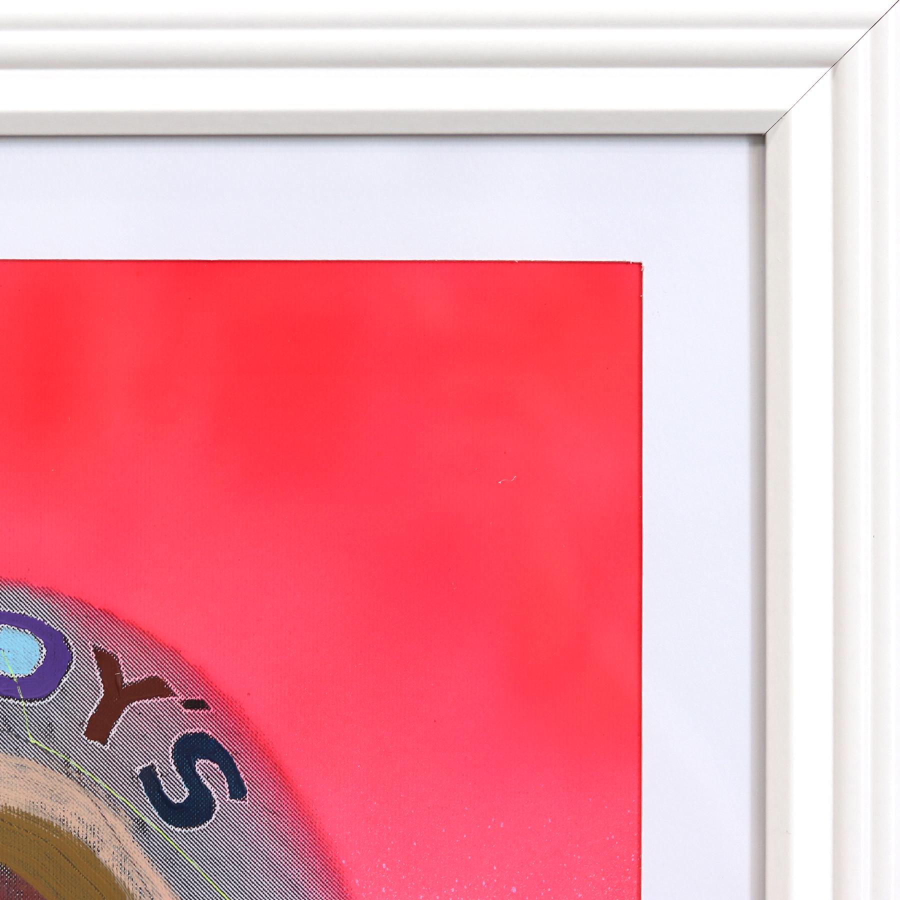 Riesiger Donut in Inglewood #38 - Original buntes Stillleben gemischtes Medienkunstwerk im Angebot 2