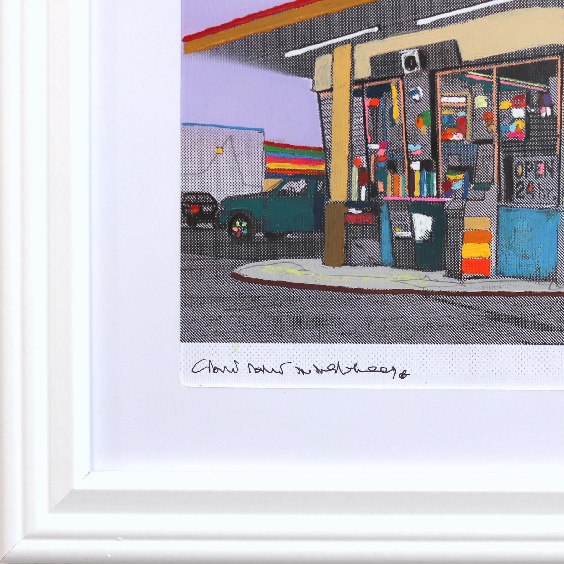 Riesiger Donut in Inglewood #38 - Original buntes Stillleben gemischtes Medienkunstwerk im Angebot 4