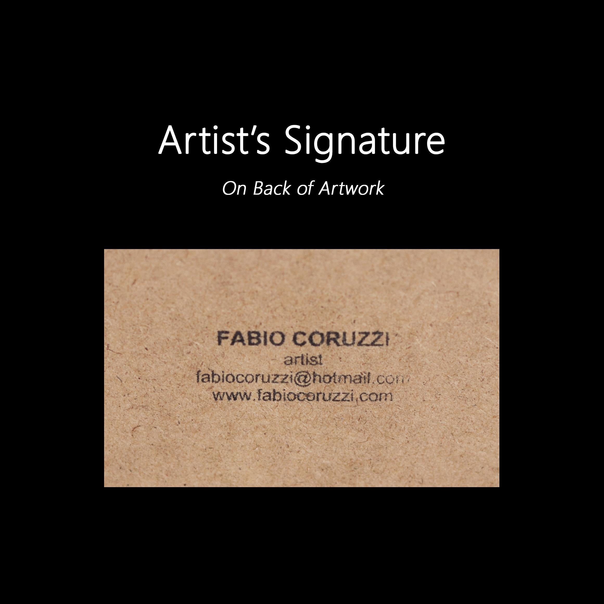 Gossip #12 - Original farbenfrohe lebendige figurative gemischte Medien texturale Kunstwerk im Angebot 6