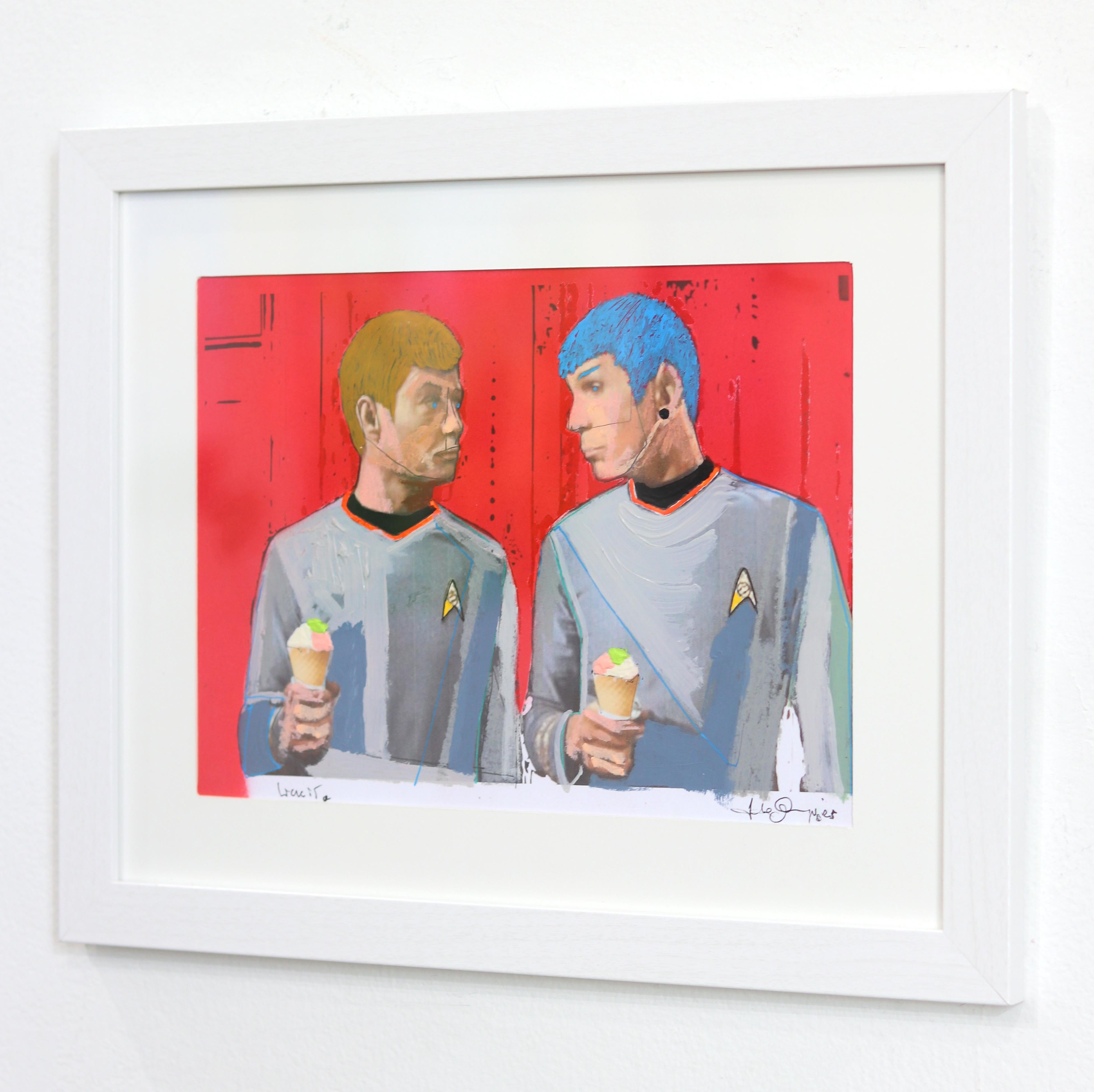 Lick It - Original y Vibrante Figurativa de Ciencia Ficción de Star Trek en venta 1