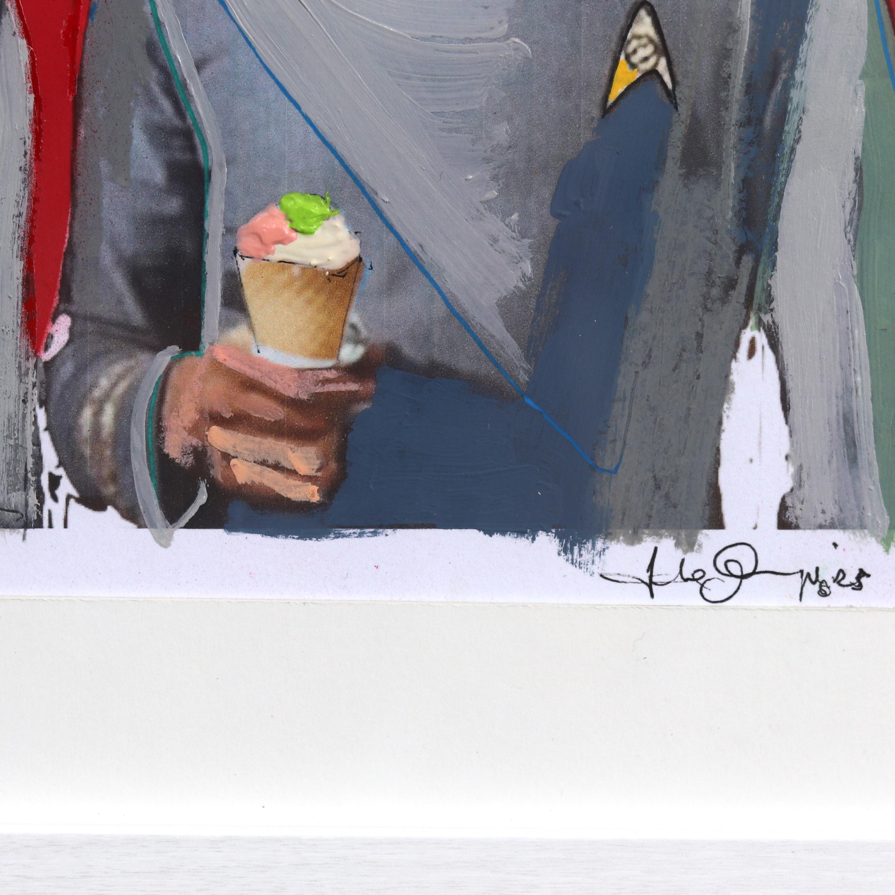 Lick It - Original y Vibrante Figurativa de Ciencia Ficción de Star Trek en venta 5