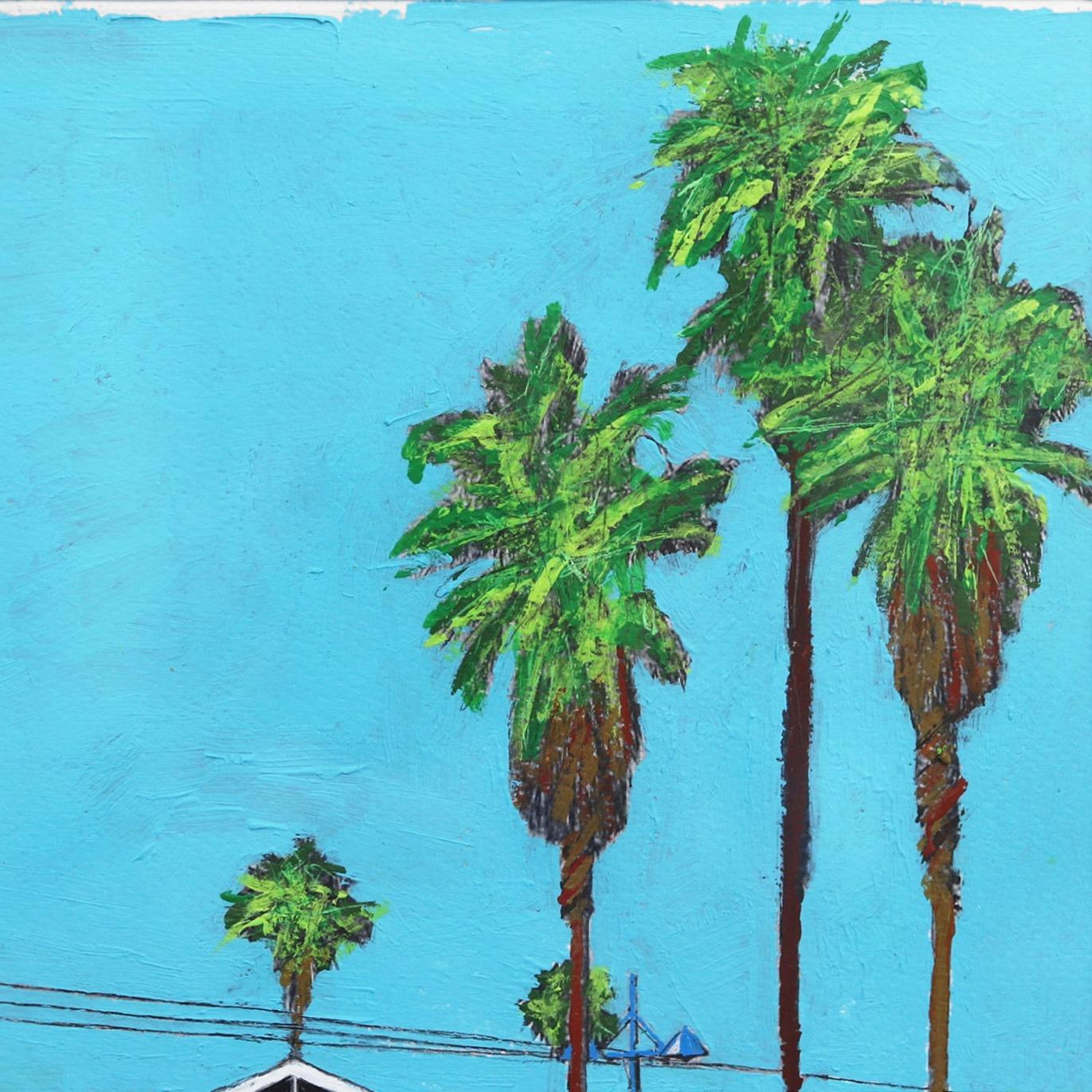 Looking Back to Venice Beach #9 - Pop Art Mixed Media Art by Fabio Coruzzi