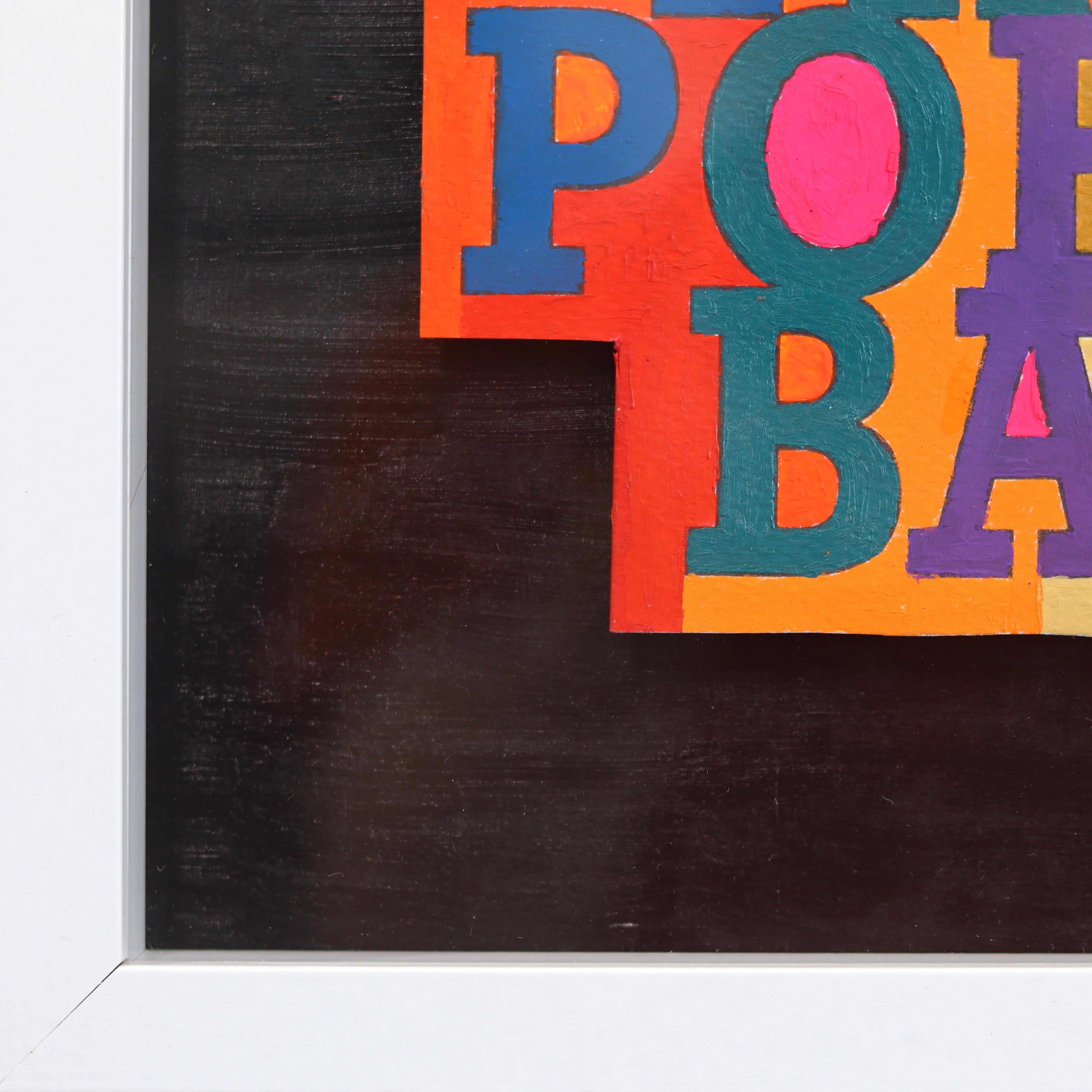 Die Menschen brauchen ihre Poesie zurück - Original bunte Neonwörter Gemischtes Medienkunstwerk im Angebot 4