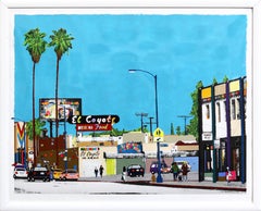 This Is Beverly Blvd #41 - Original Colorful L.A. Landscape Mixed Media Artwork
