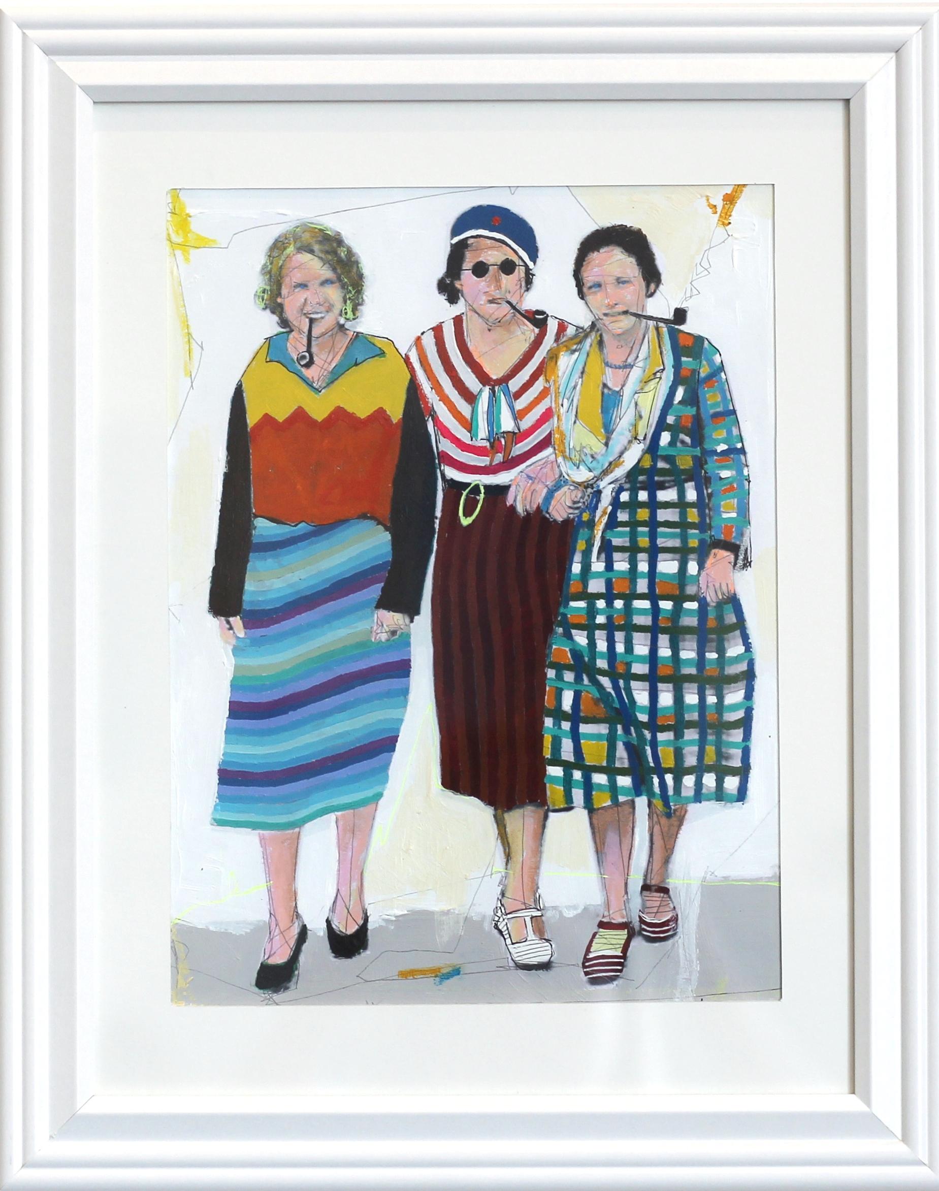Three Women - Mixed Media Art by Fabio Coruzzi