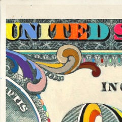 Wall St. Studies #4 - Abstract Colorful Money Inspired Mixed Media Art on Paper