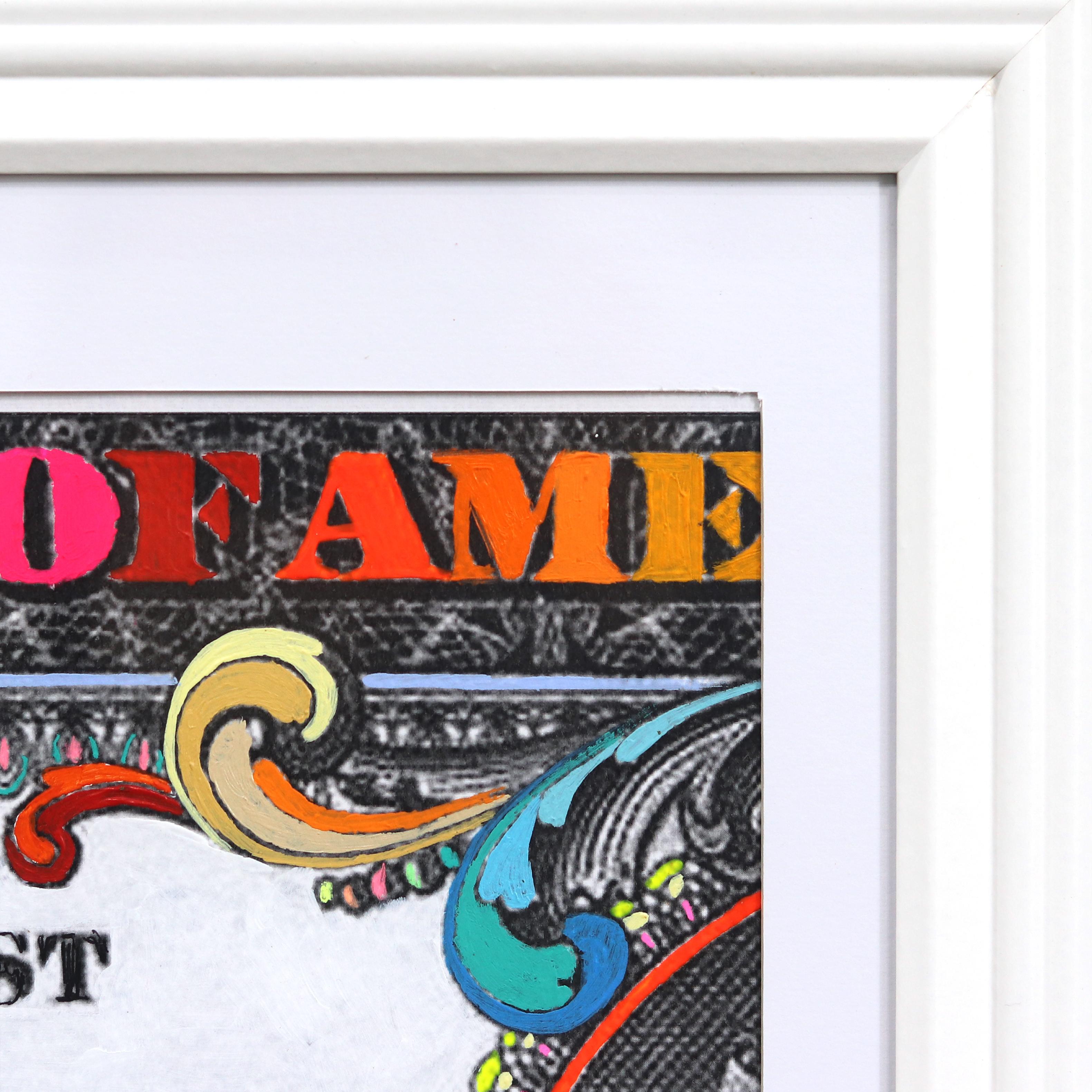 Wandstudien (In Greed We Trust II – Buntes Originalkunstwerk auf Papier im Angebot 5