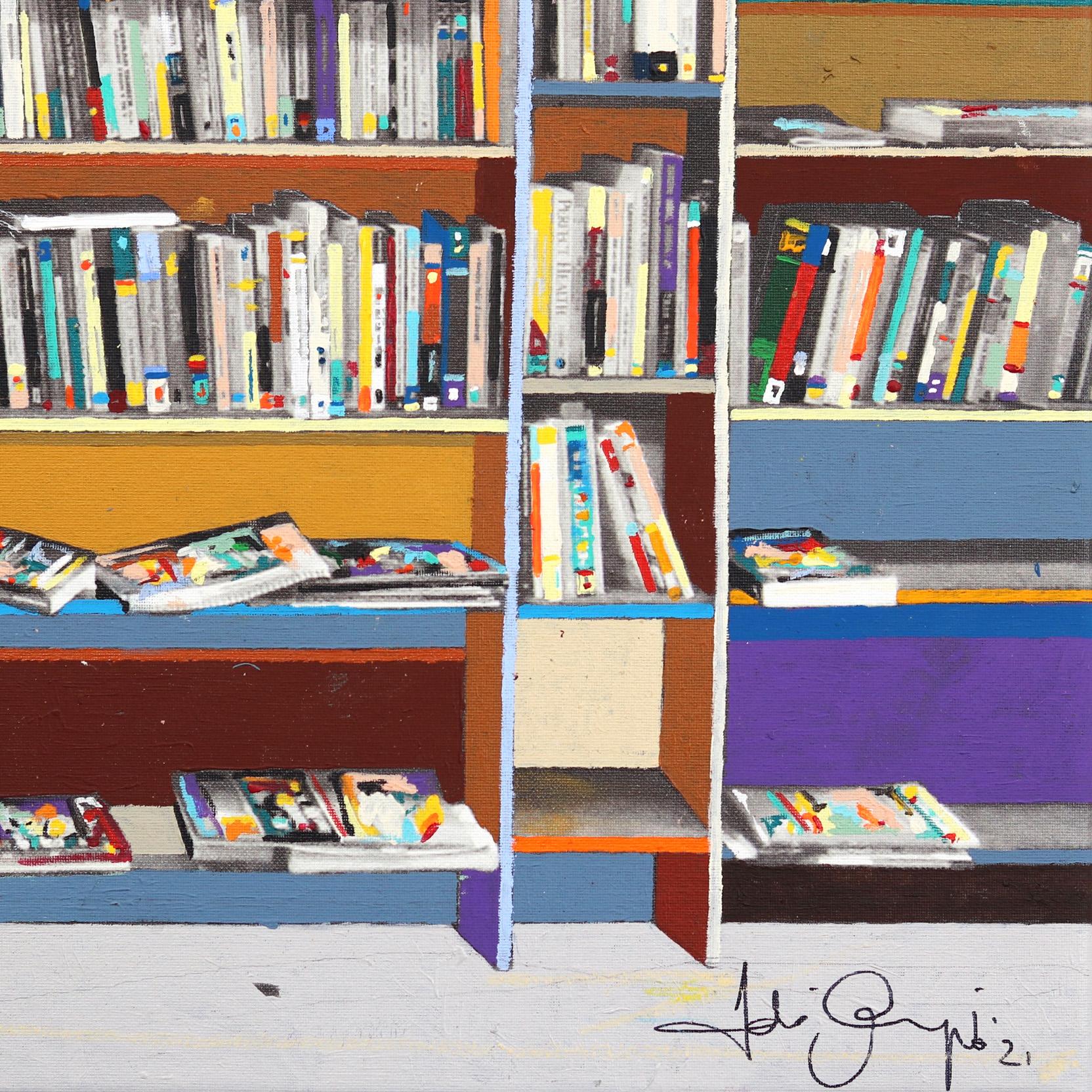 Last Bookshop in DTLA No. 7 - Colorful Authentic Urban Environment Painting 4