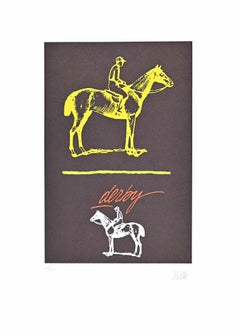 Derby - Lithograph by Fabio De Poli - Late 20th Century