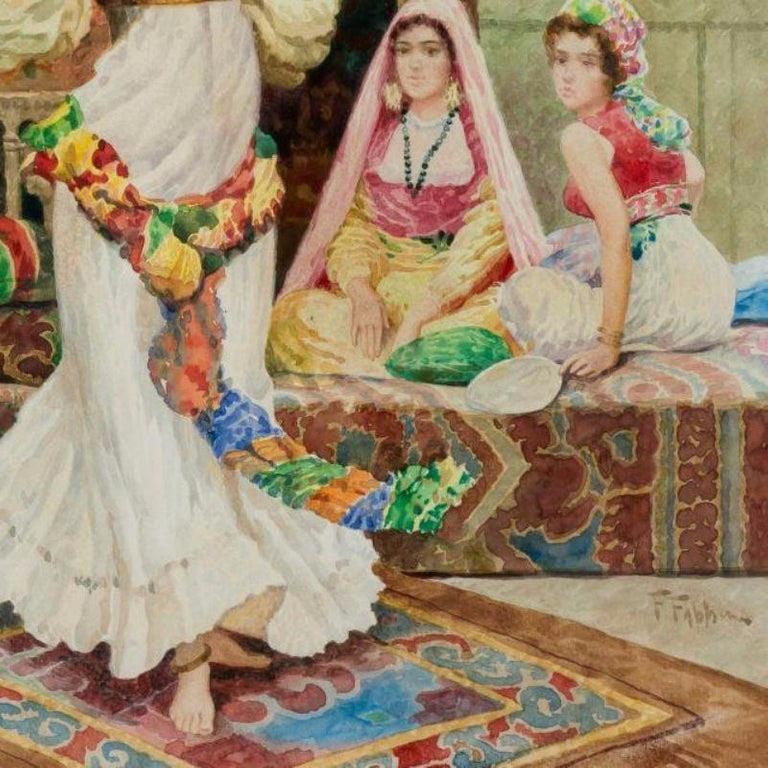 Fabio Fabbi ‘Italian, 1861-1946’ Pair of Orientalist Watercolors 