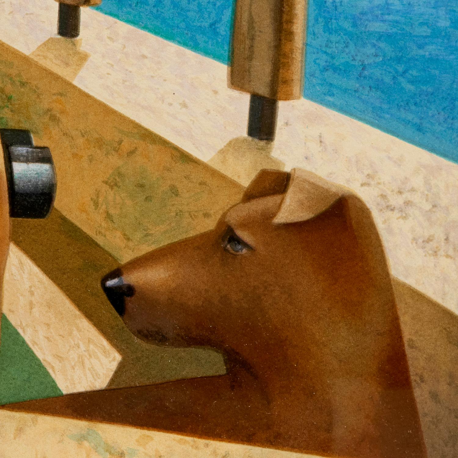 Grande sérigraphie encadrée Fabio Hurtado en édition limitée sur papier à bord de bateau Bon état - En vente à Morristown, NJ