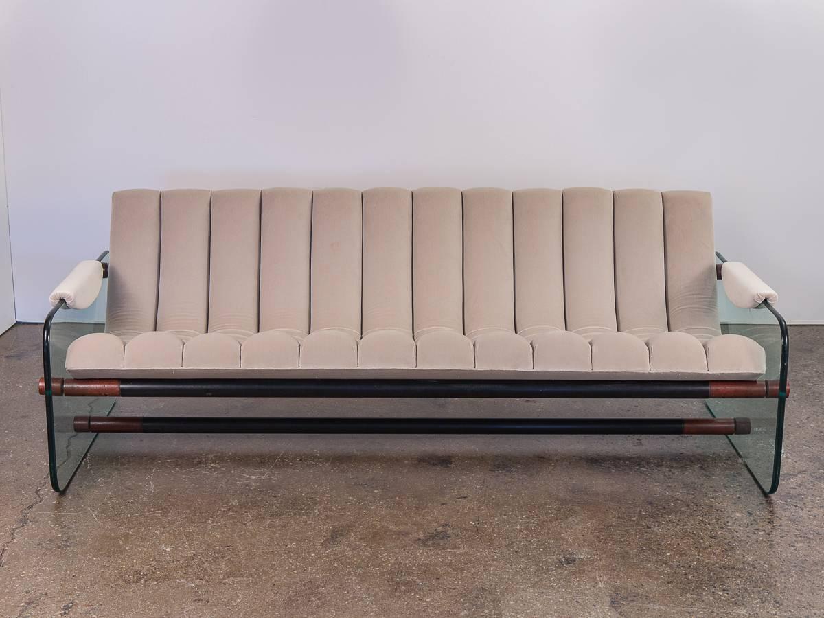 Mid-Century Modern Fabio Lenci Attributed Italian Space Age Sofa