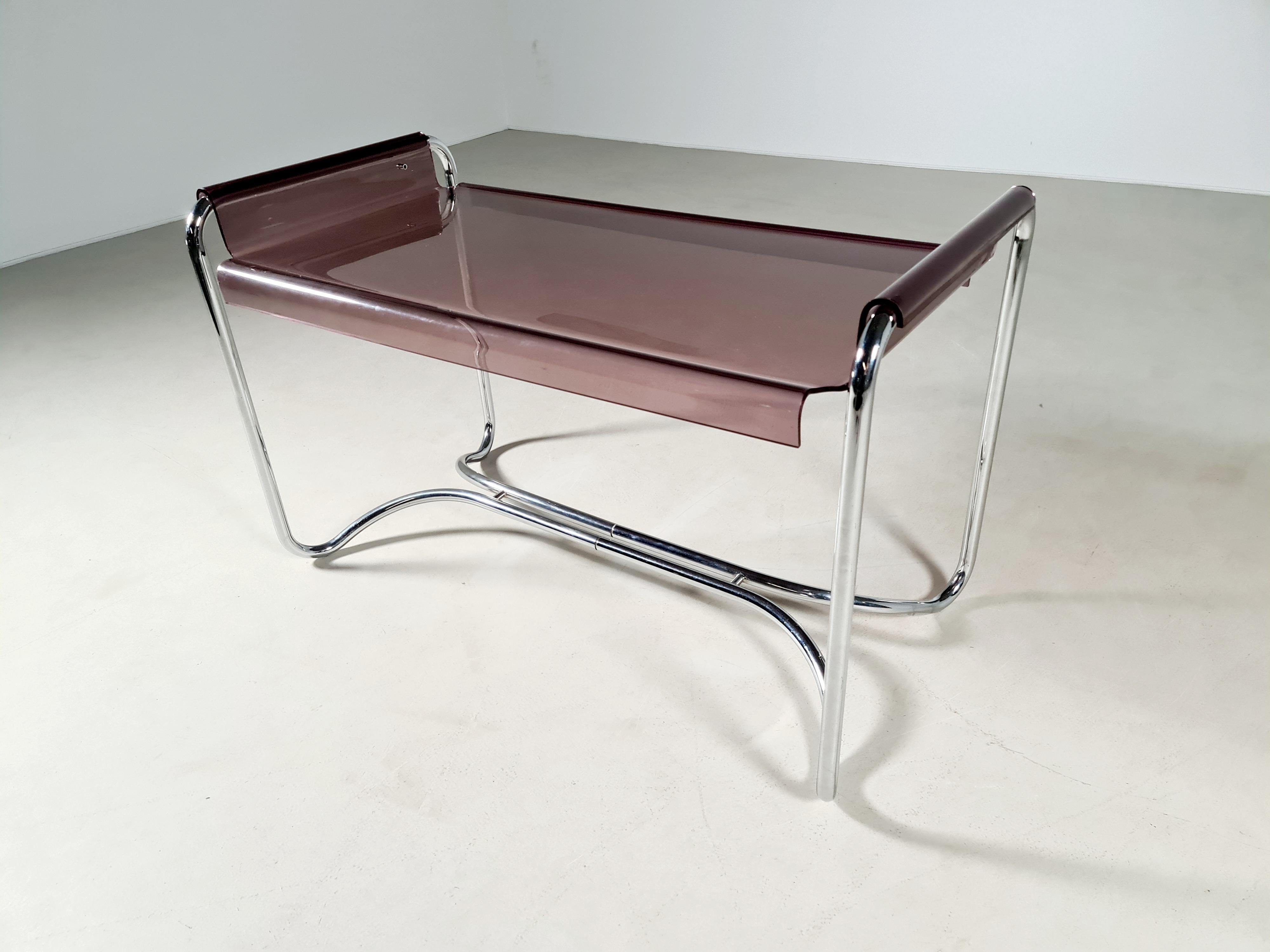 Fabio Lenci Desk with Mathcing Chair by Formes Nouvelles, 1970s In Good Condition In amstelveen, NL
