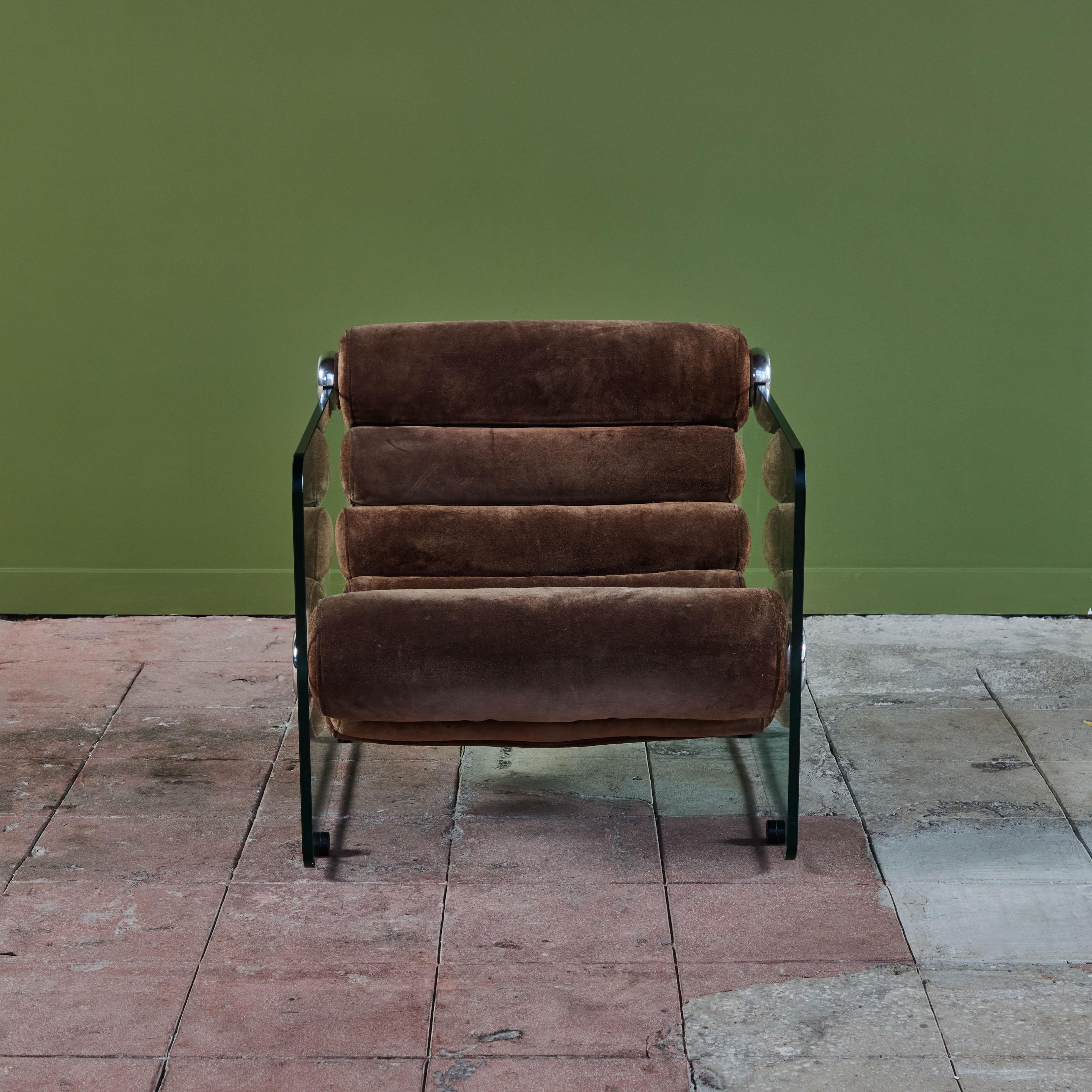 Late 20th Century Fabio Lenci 'Hyaline' Lounge Chair for Stendig For Sale