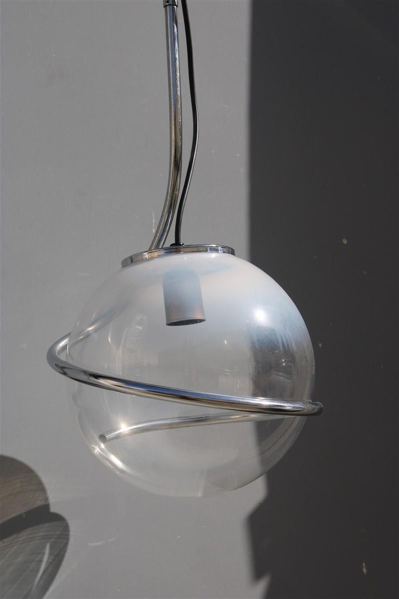 Fabio Lenci Italian chandelier Pop Art ball Murano glass, 1970s.