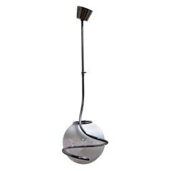 Lampe à suspension italienne en verre de Murano de style mi-siècle moderne Fabio Lenci par Guzzini, 1970