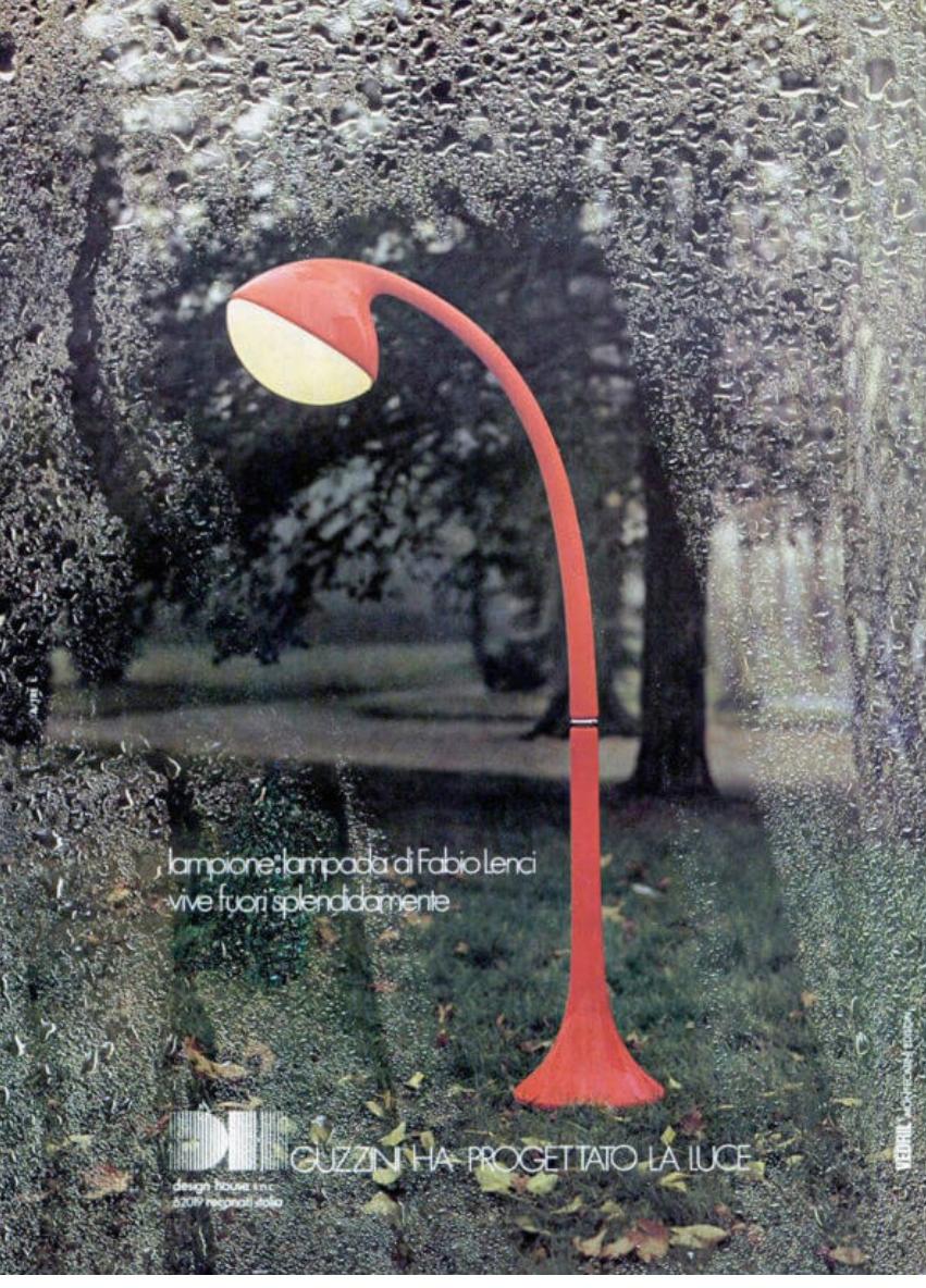 Fabio Lenci para Guzzini Lámpara de pie 'Lampione', Italia Años 60 en venta 2