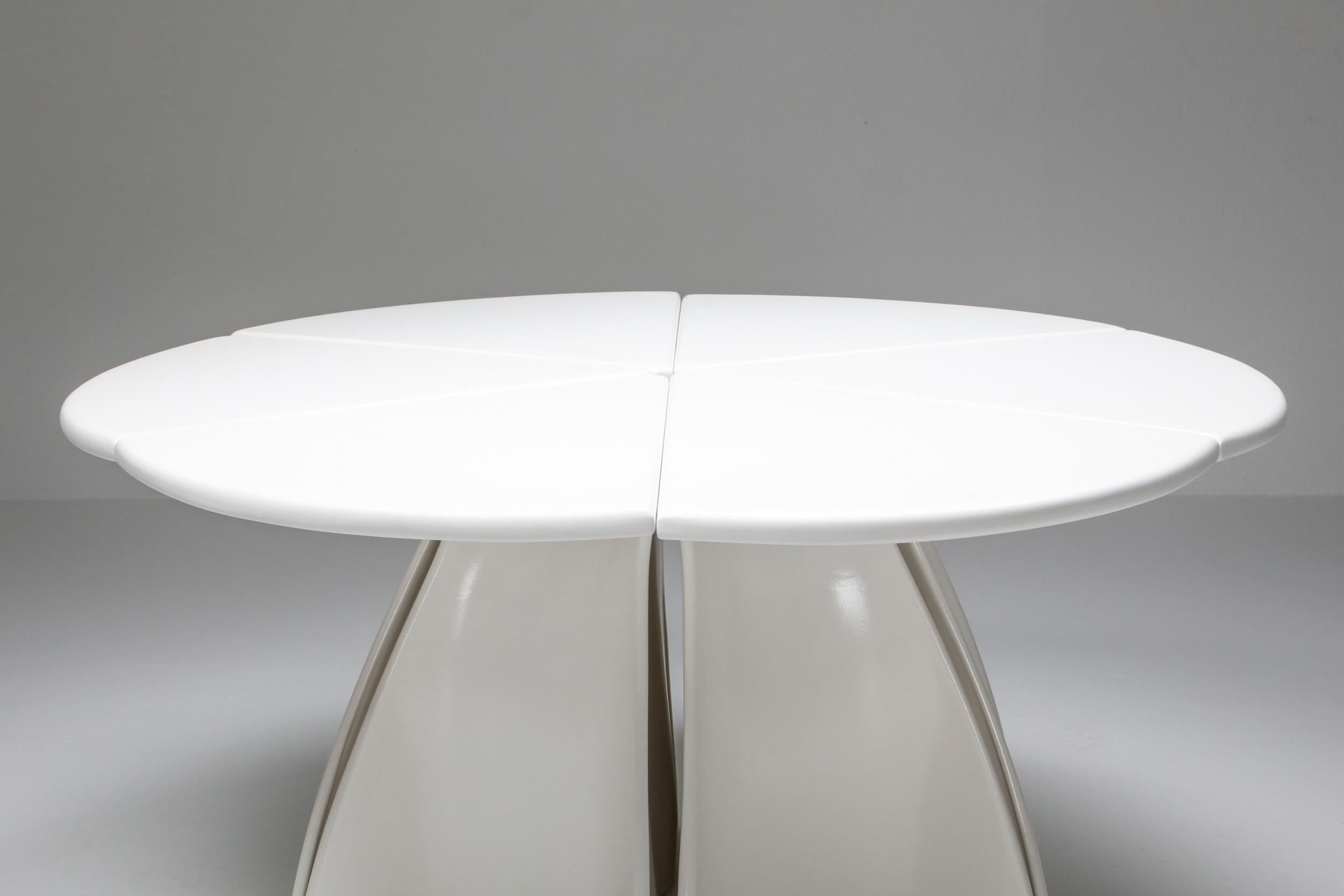 Plastic Fabio Lenci Postmodern ‘Petal’ Dining Table, 1960s