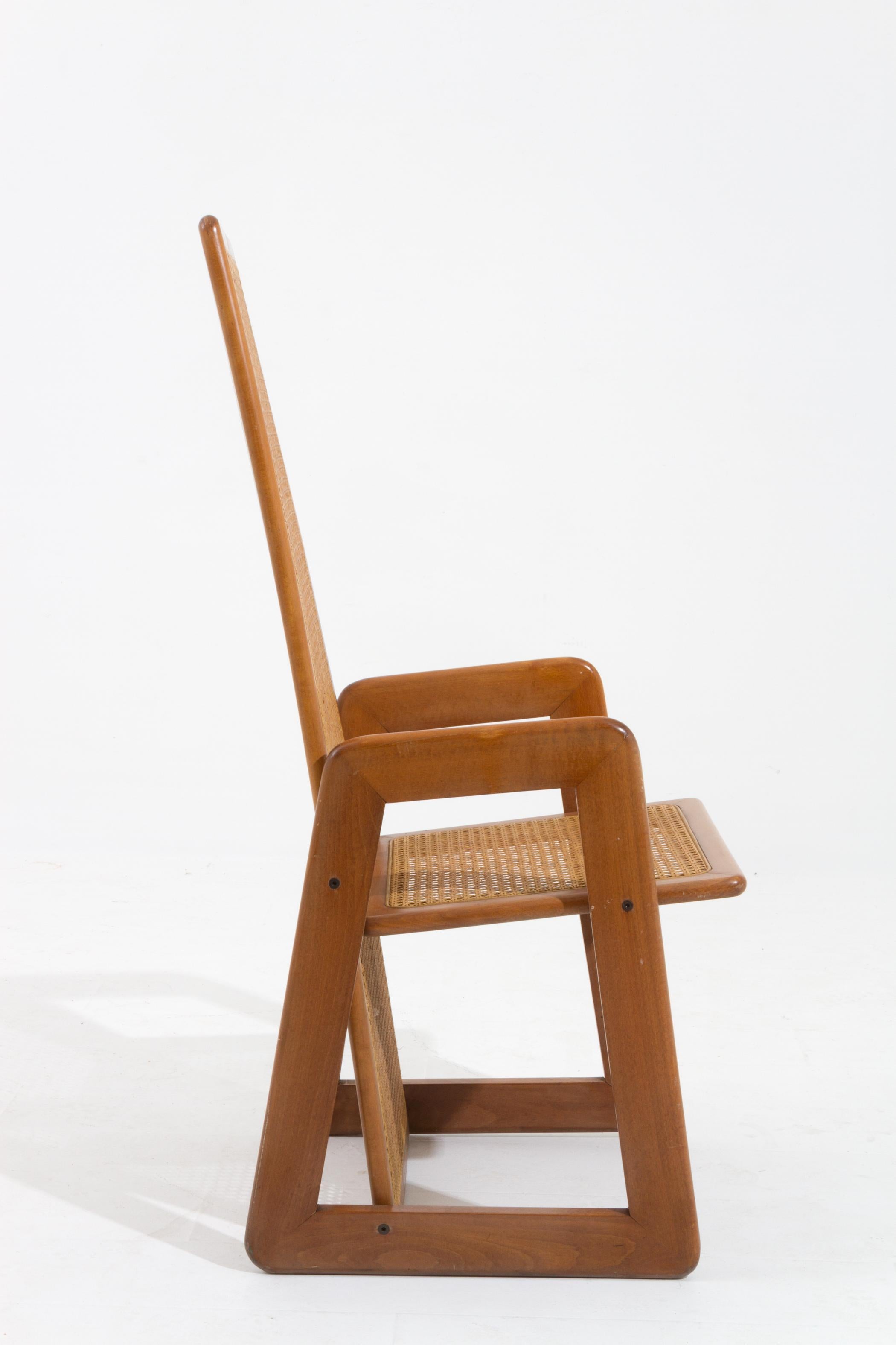 Italian Fabio Lenci set of 6 chairs For Sale