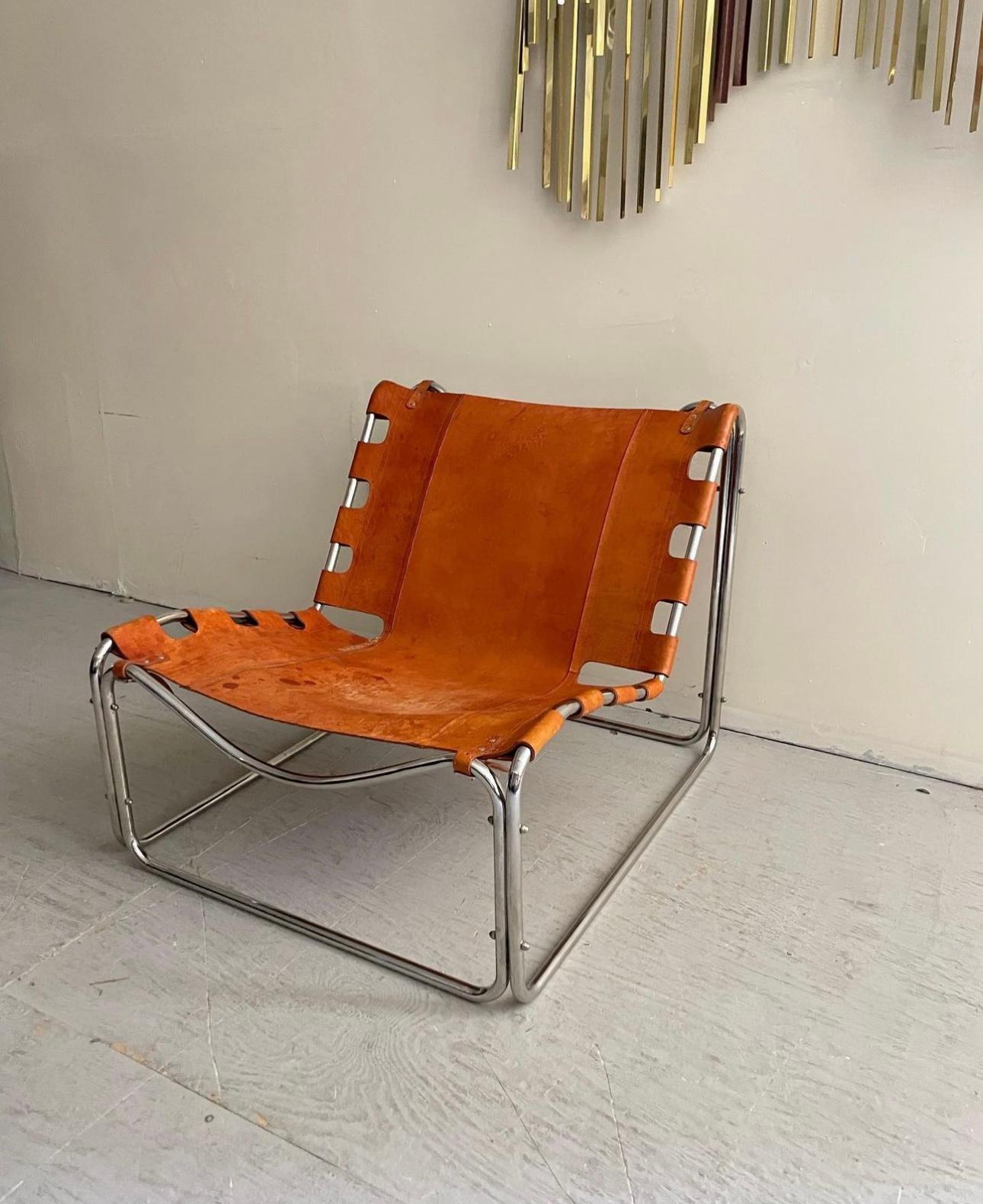 “Fabio” Lounge Chair Designed by Pascal Mourgue for Steiner, France In Good Condition For Sale In Union City, NJ