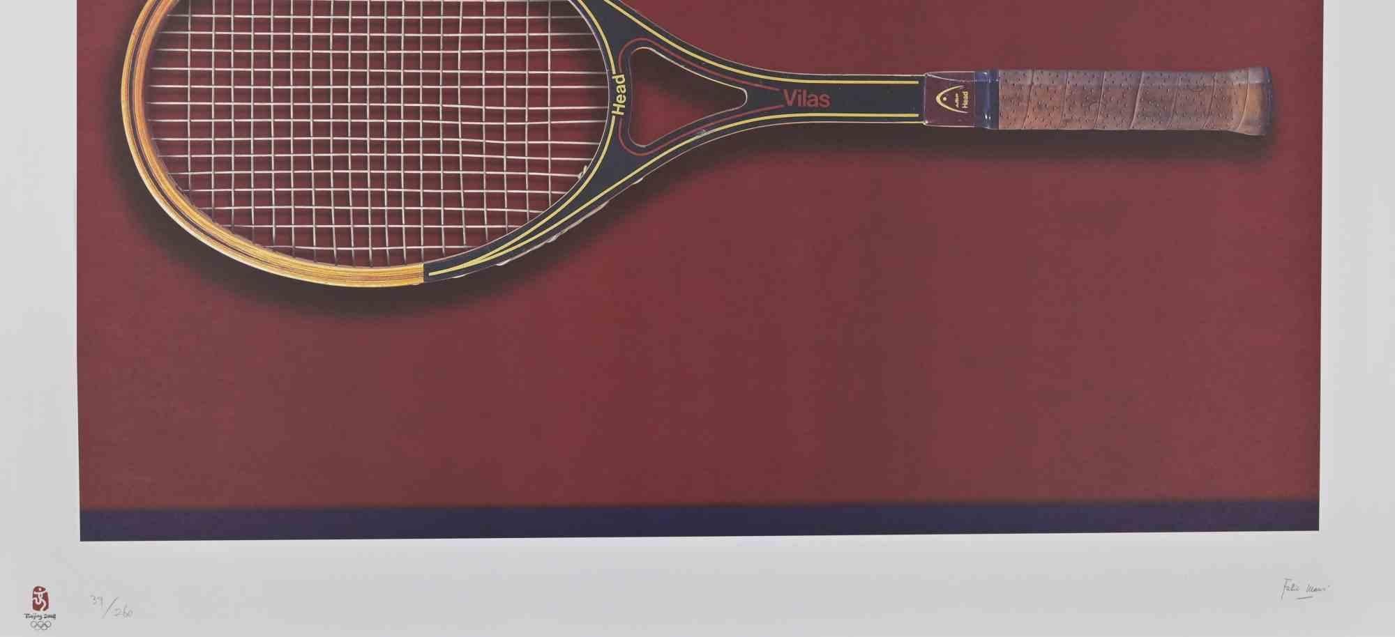 Tennis, Olimpiadi di Pechino 2008 - Litografia di Fabio Mauri in vendita 1