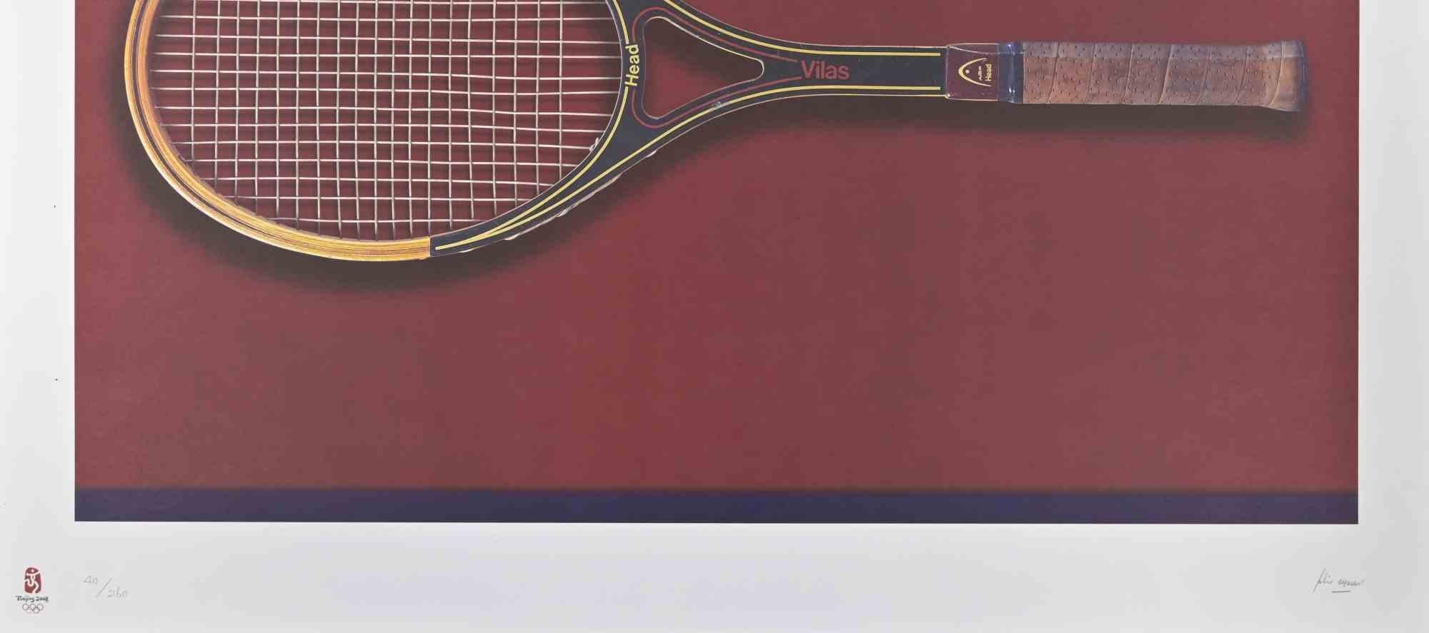Tennis, Olimpiadi di Pechino 2008 - Litografia di Fabio Mauri in vendita 1