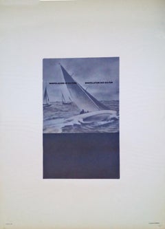 Vincono a Vela - Photolithograph by Fabio Mauri - 1976