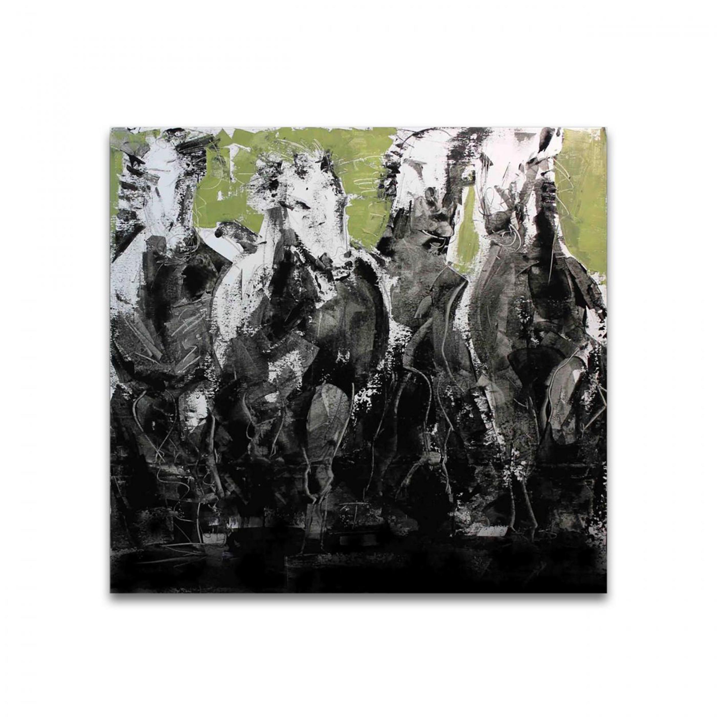 HORSES - Mixed Media Art by Fabio Modica