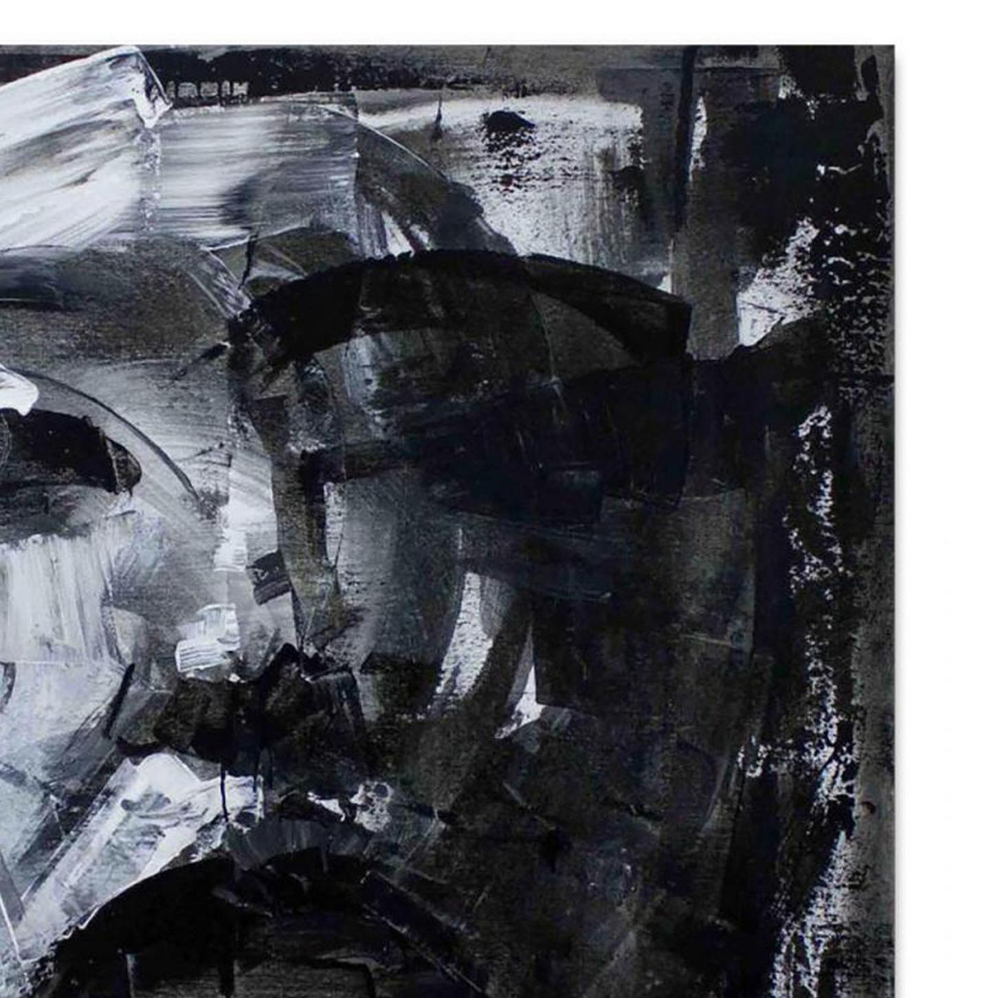 MARILYN - Black Portrait Painting by Fabio Modica