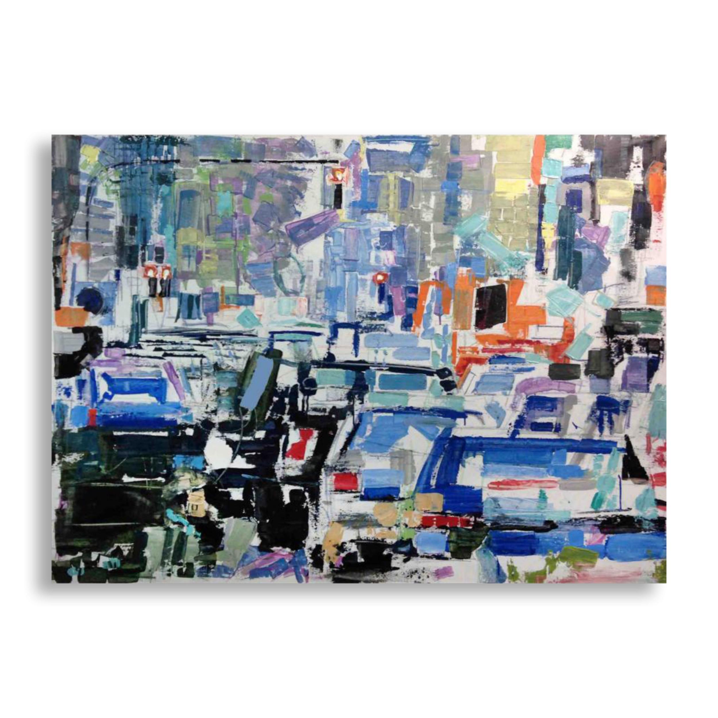 Fabio Modica Abstract Painting - SUBLIMATION OF RUSH HOUR I